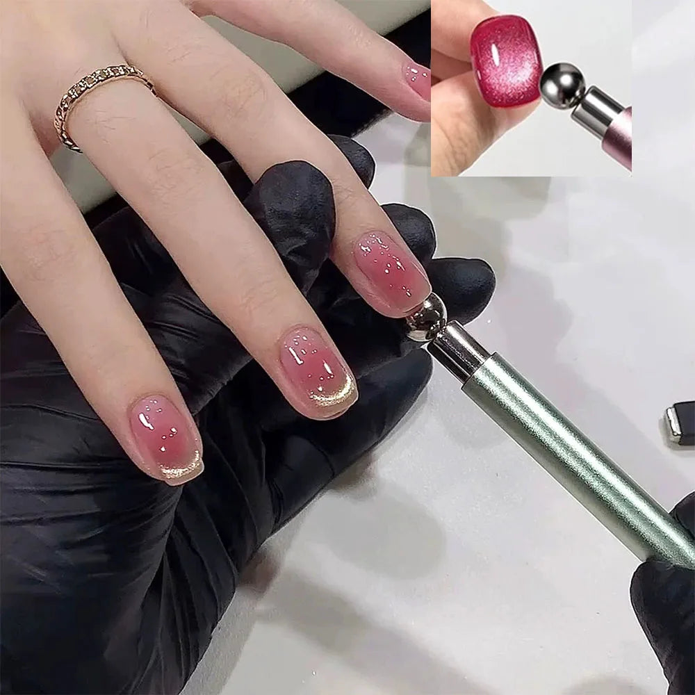 Magnete per unghie Cat Eye Strumento penna magnetica a doppia testa per un design preciso della nail art TikTok Viral Fall 2026