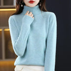 Maglione da donna in lana merino lavorata Asteria da indossare tutti i giorni
