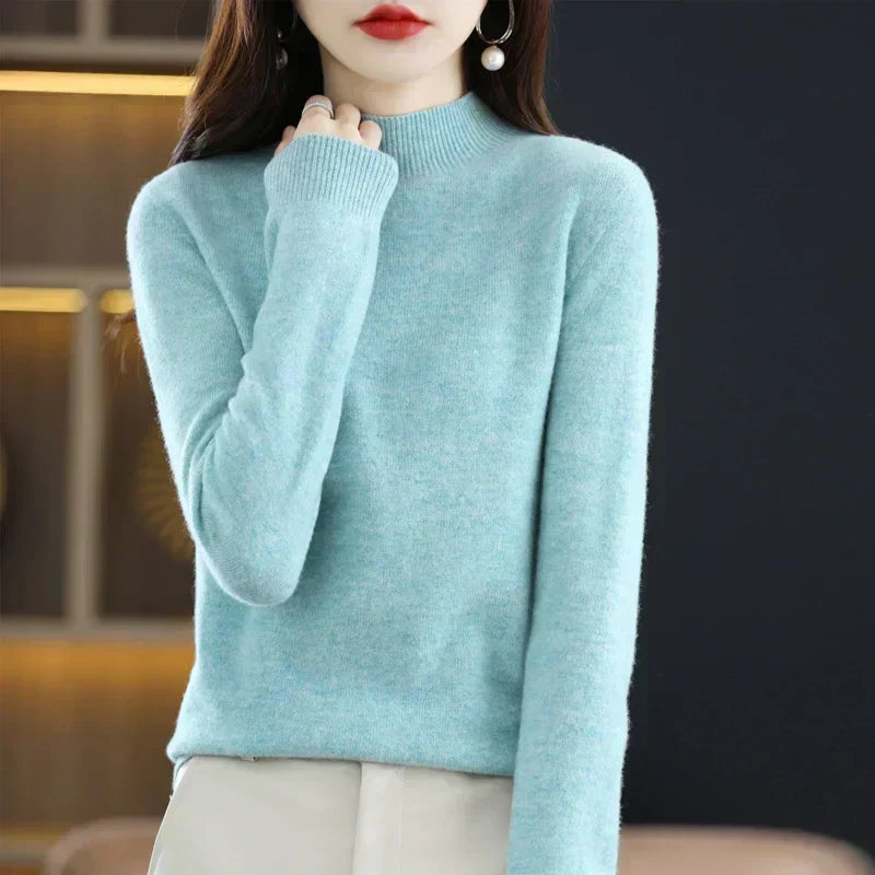 Maglione da donna Aurora in pura lana cashmere al 100% per l'autunno e l'inverno