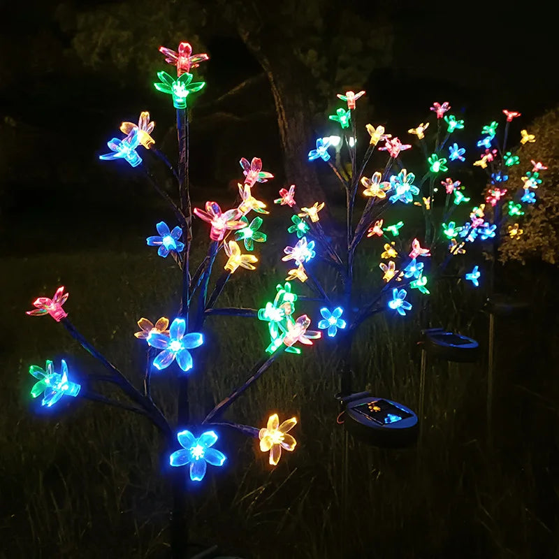 Luci esterne per via di fiori solari Sakura Tree