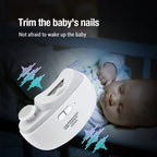 Tagliaunghie elettrico 2 in 1 Trimmer per manicure per bambini Anti-Splash Tagliaunghie per neonati Cura del neonato Autunno 2025 Sicuro