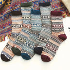 Woolina | Set calzini di lana da donna | 5 paia | Extra spesso e caldo | Autunno e inverno