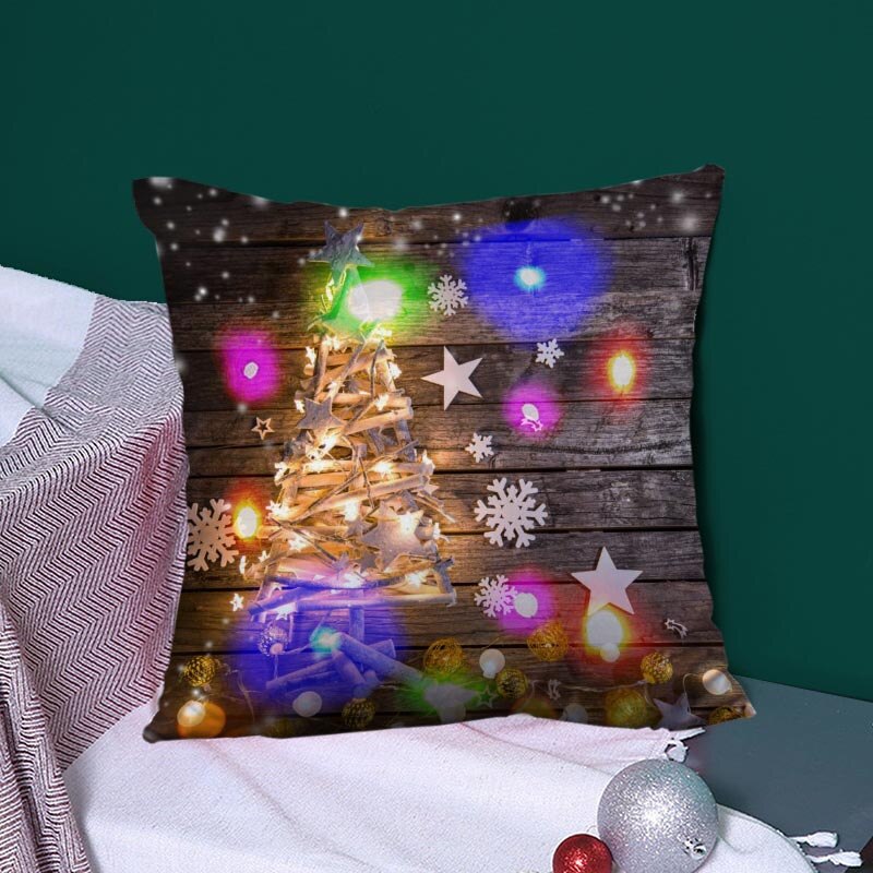 Federa per cuscino LED serie natalizia