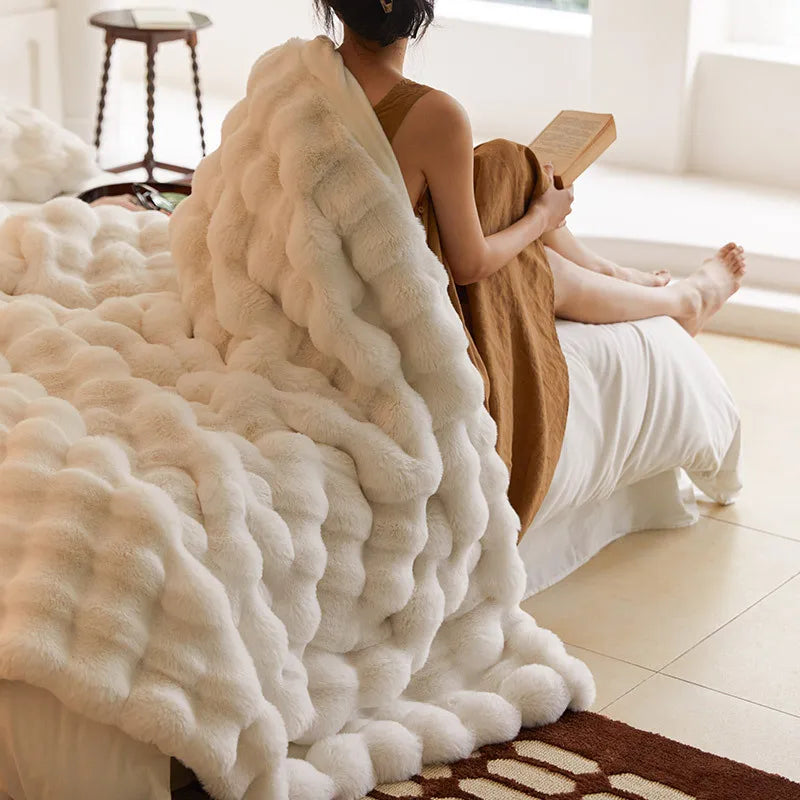 Coperta invernale di lusso | Design strutturato morbido come una nuvola