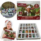 Calendario dell'Avvento con 24 giorni di figure 3D, regalo per il conto alla rovescia di Natale