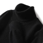 Maglione dolcevita da uomo in pura lana al 100% - Maglione lavorato a maglia sciolto di grandi dimensioni per autunno e inverno