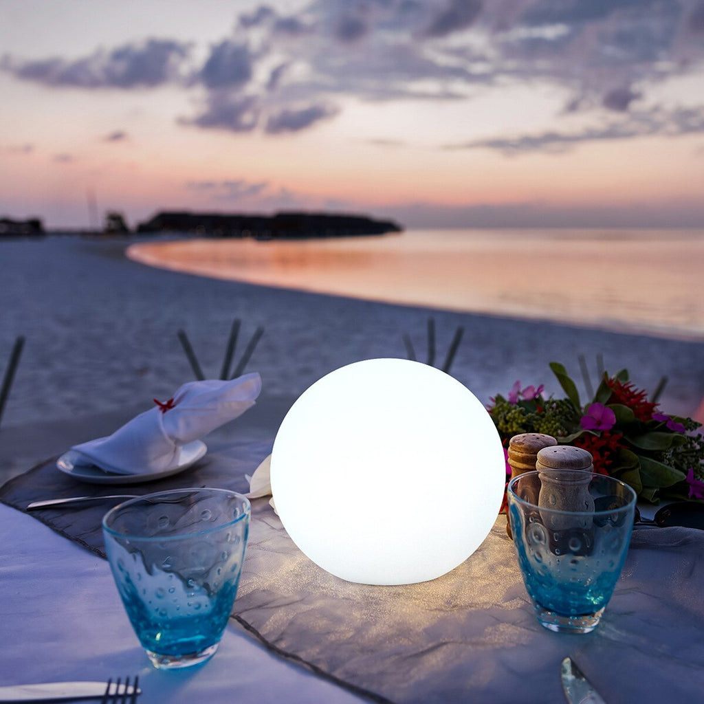 Lampada da tavolo a LED per interni ed esterni Moon Battery