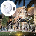 CreepyWeb Ragnatela XXL | Triangolare | 5 metri| Soffice decorazione di Halloween per giardino e casa