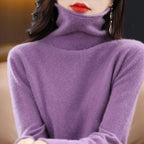 Maglia Dolcevita Da Donna Lyra Realizzata In Lana Merino E Qualità Extrafine Proveniente Dall'Australia