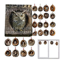 Calendario dell'Avvento con gatto, conto alla rovescia, ornamenti per albero da appendere