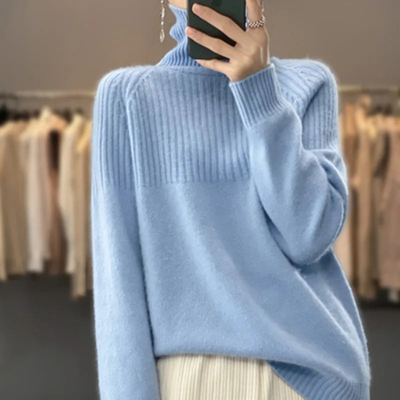 Elouise: Maglia Dolcevita in Lana da Donna