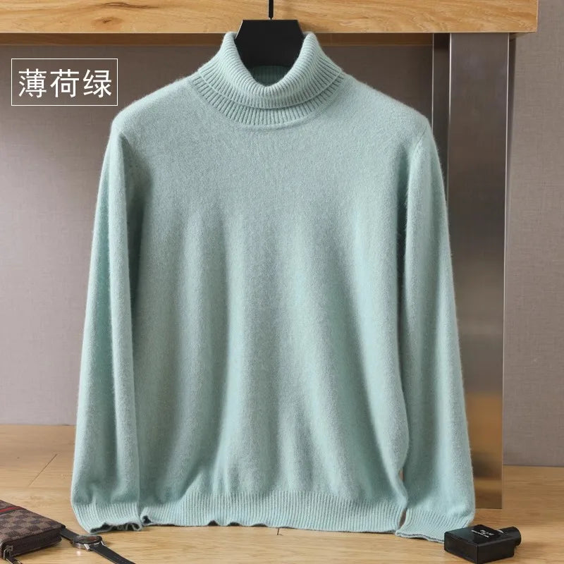 Maglia giapponese - 100% cashmere da uomo - maglione in velluto di puro cashmere