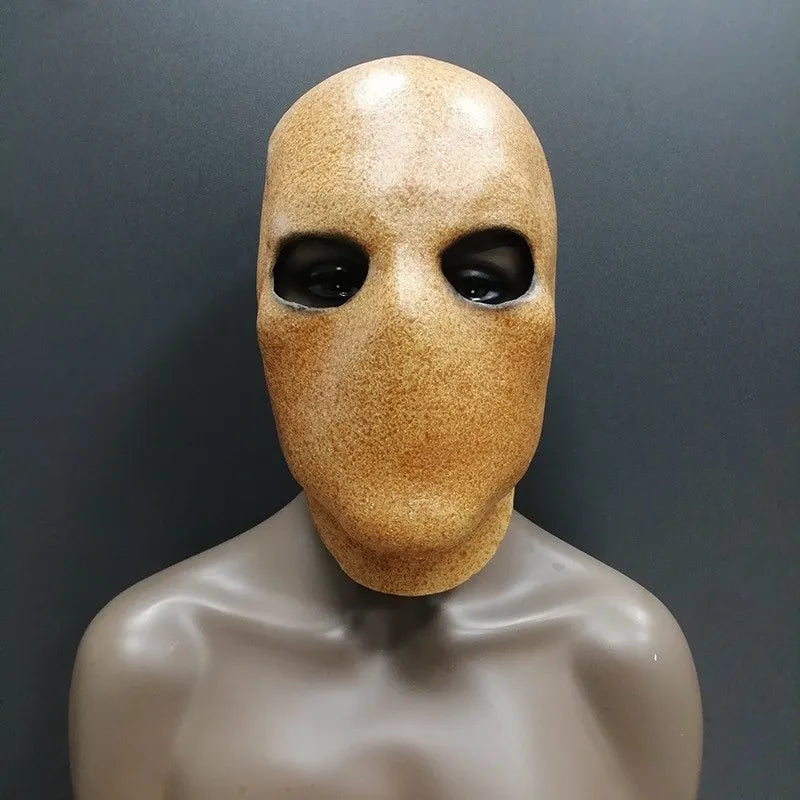 Costume di Halloween horror senza volto in lattice con maschera Slenderman