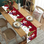 Runner da tavola natalizio Festivia | 180×35cm| Elegante e festoso | Decorazione della tavola per Natale e Capodanno 2025/2026
