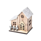 Lanterne Natalizie FrostGlitter - Incantevole Decorazione Natalizia a forma di Casa per un'Atmosfera Magica