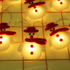GelidoGlow | Luci dell'albero di Natale del pupazzo di neve e ornamenti pendenti