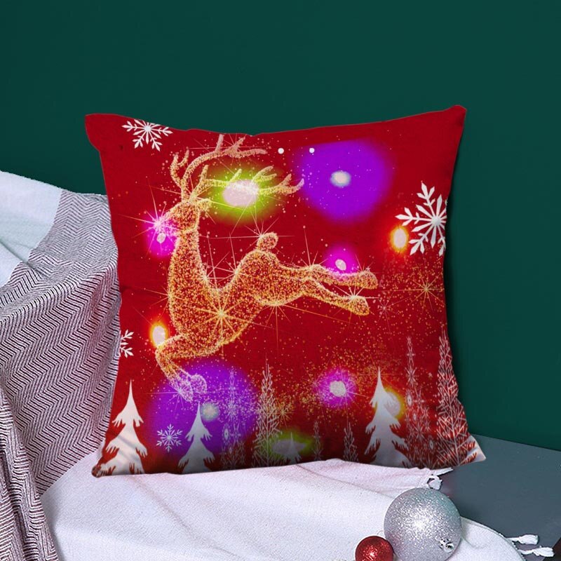 Federa per cuscino LED serie natalizia