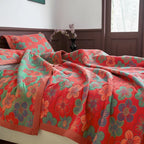Coperta floreale decorativa per divani, letti e spazi lounge