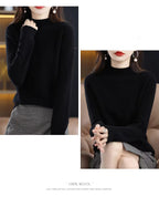 Maglione da donna Aurora in pura lana cashmere al 100% per l'autunno e l'inverno