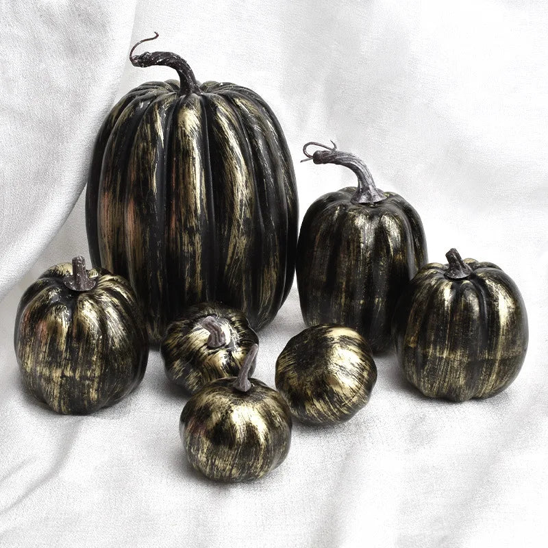 Zucche decorative Ciondolo di zucca | Set da 7 pezzi | Decorazioni autunnali e di Halloween | Leggero e riutilizzabile
