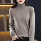 Maglione da donna in lana merino lavorata Asteria da indossare tutti i giorni