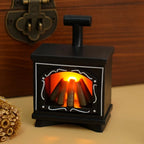 Caminetto per casa delle bambole Minoria in miniatura | Con effetto luce | Scala 1:12 | Natale e decorazioni per la casa | 7×4,9 cm