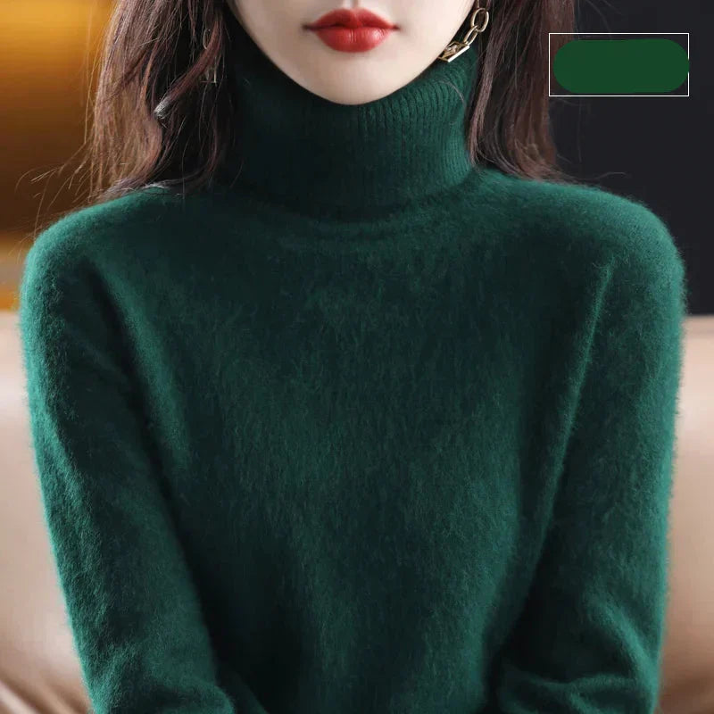 Maglione Emma Collo Alto in Puro Cashmere 100%: per l'Autunno e l'Inverno