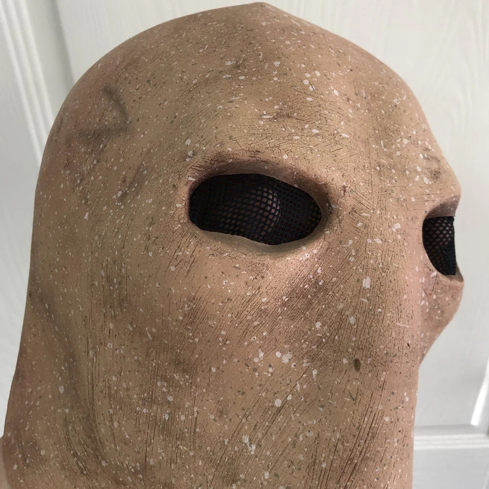 Costume di Halloween horror senza volto in lattice con maschera Slenderman
