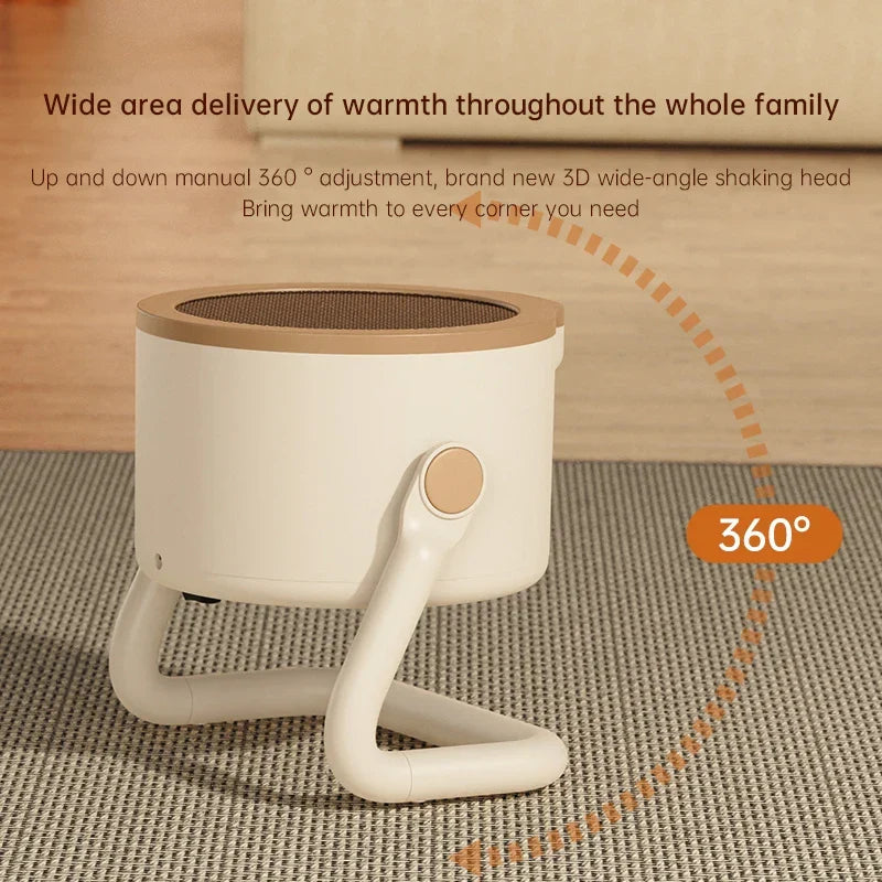 Modello da tavolo con riscaldatore elettrico in ceramica portatile da 1000 W con protezione antiribaltamento