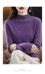 Maglione da donna Aurora in pura lana cashmere al 100% per l'autunno e l'inverno