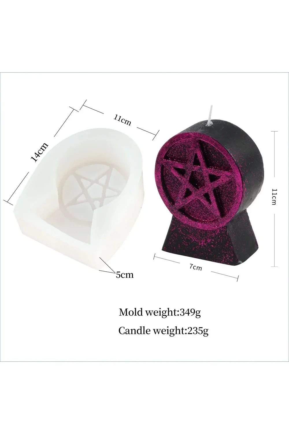 Ornamento a forma di candela fai da te