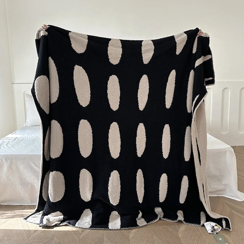 Coperta per divano floreale | Coperta in pile nordico