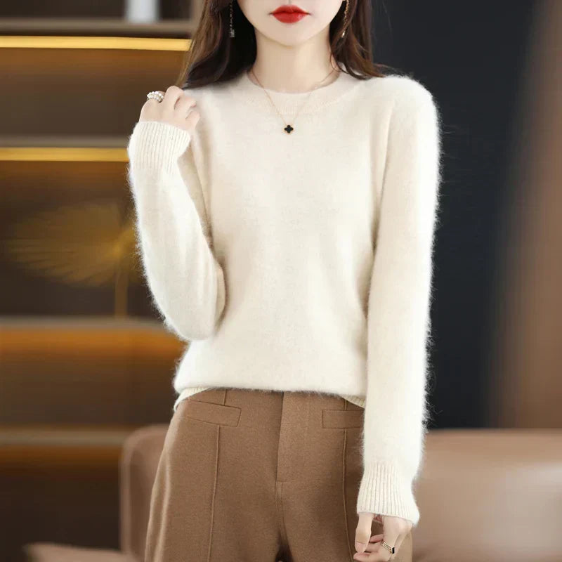 Aud: Maglione da donna 100% cashmere con scollo a O
