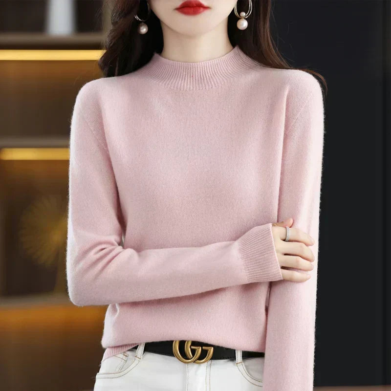 Maglione da donna Aurora in pura lana cashmere al 100% per l'autunno e l'inverno