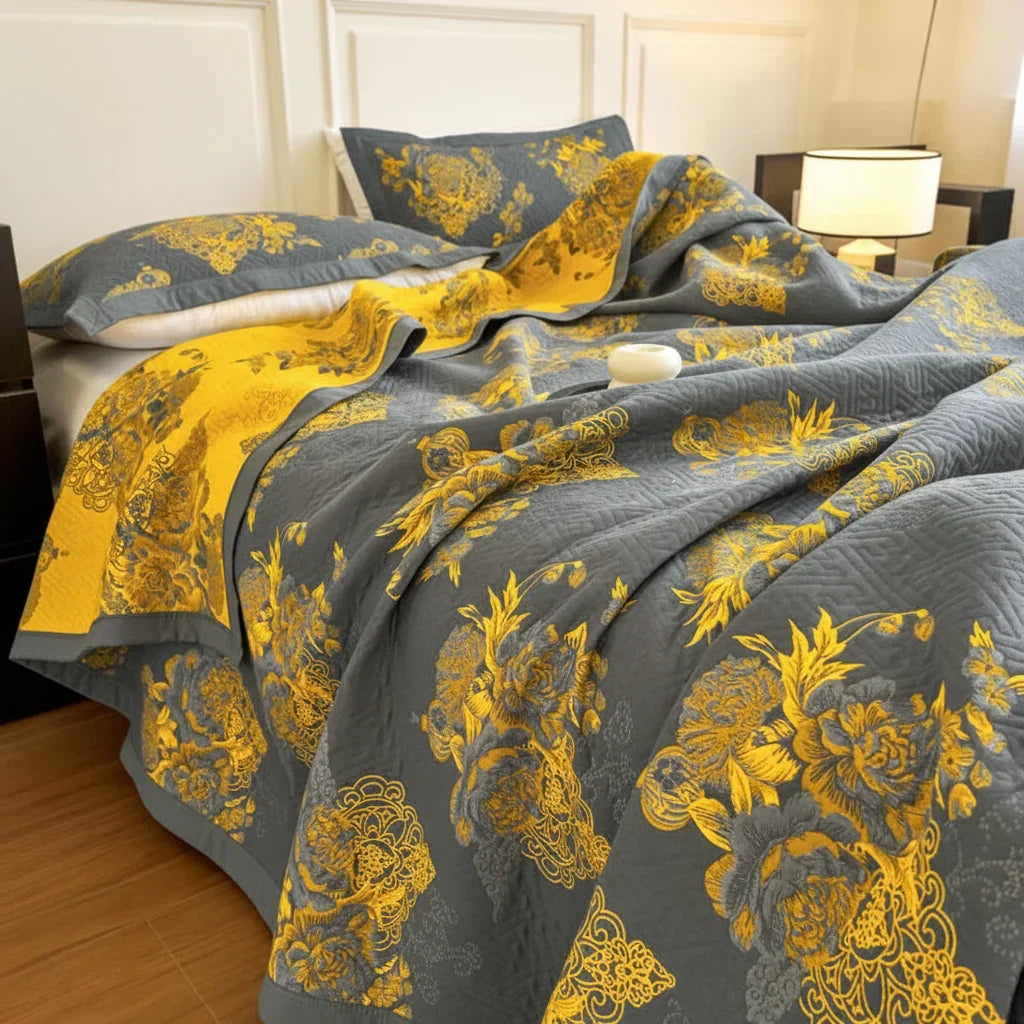 Coperta floreale decorativa per divani, letti e spazi lounge