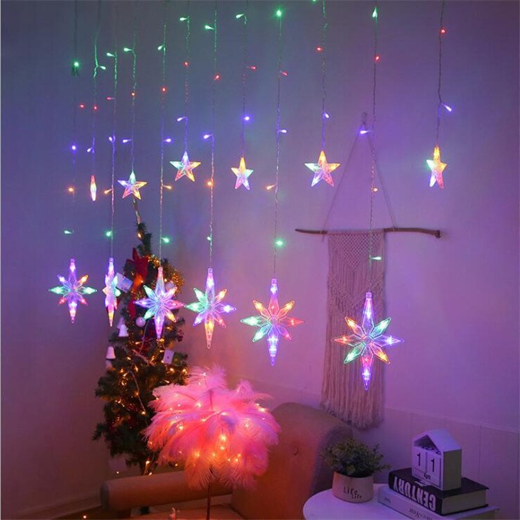 Decorazione delle luci della stringa del LED della lampada solare della stella della luna