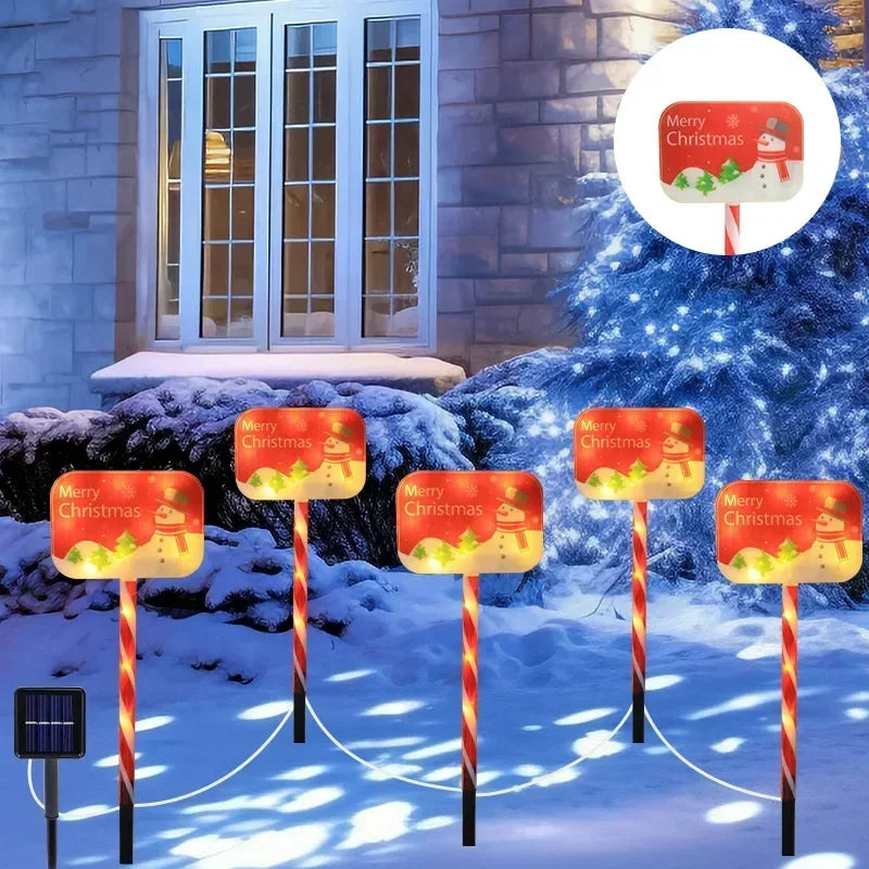 Bagliore di neve | Luci da giardino resistenti alle intemperie per decorazioni natalizie