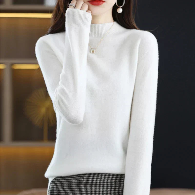 Maglione da donna Aurora in pura lana cashmere al 100% per l'autunno e l'inverno
