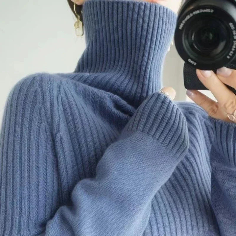 Elouise: Maglia Dolcevita in Lana da Donna