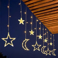 Decorazione delle luci della stringa del LED della lampada solare della stella della luna