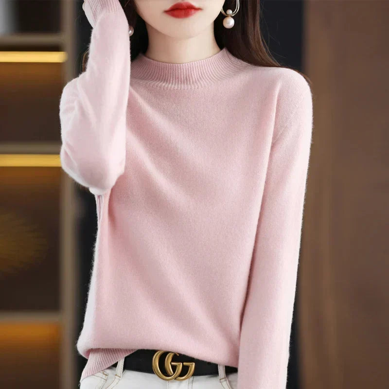 Maglione da donna Aurora in pura lana cashmere al 100% per l'autunno e l'inverno
