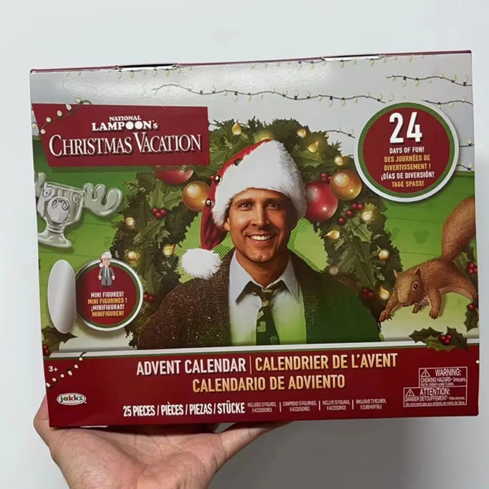 Calendario dell'Avvento con 24 giorni di figure 3D, regalo per il conto alla rovescia di Natale