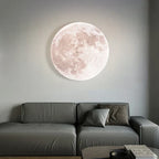 Lampada da soffitto moderna artistica con superficie lunare