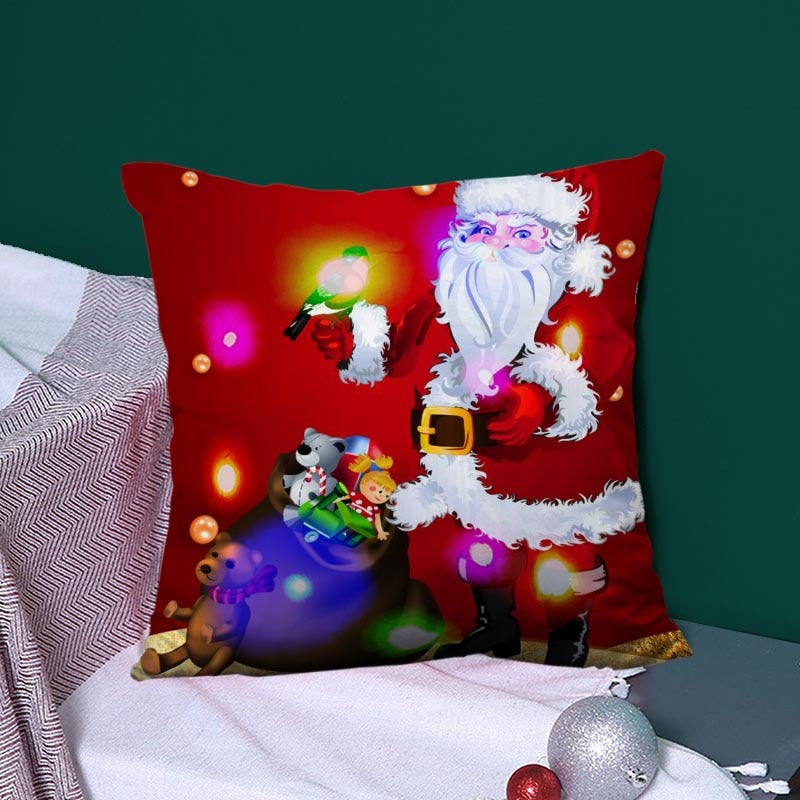 Federa per cuscino LED serie natalizia