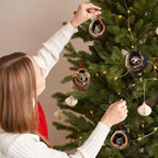 Calendario dell'Avvento con gatto, conto alla rovescia, ornamenti per albero da appendere