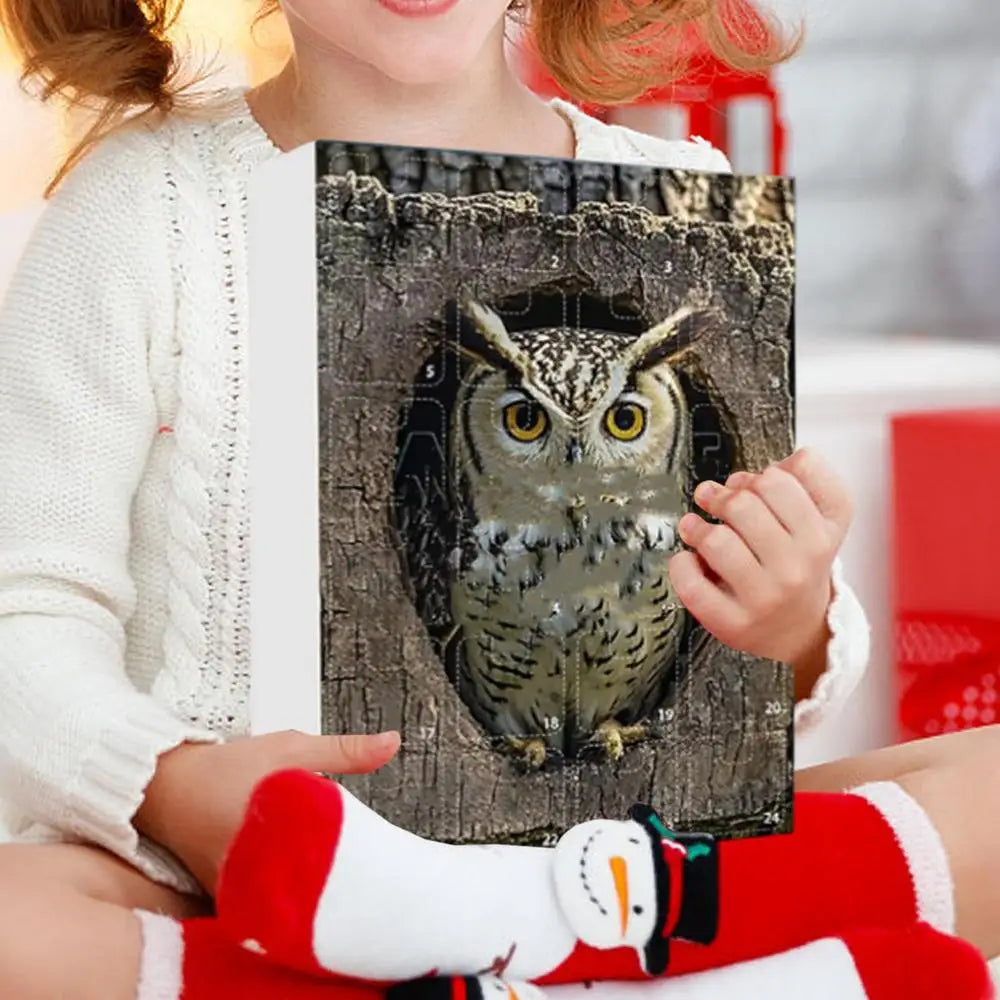 Calendario dell'Avvento con gatto, conto alla rovescia, ornamenti per albero da appendere