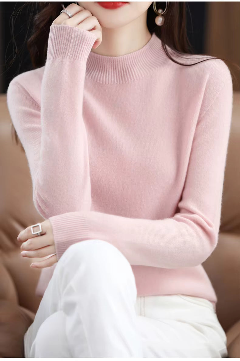 Maglione da donna Aurora in pura lana cashmere al 100% per l'autunno e l'inverno