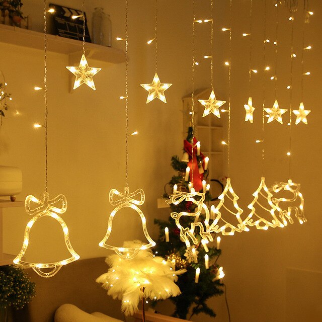 Decorazione delle luci della stringa del LED della lampada solare della stella della luna