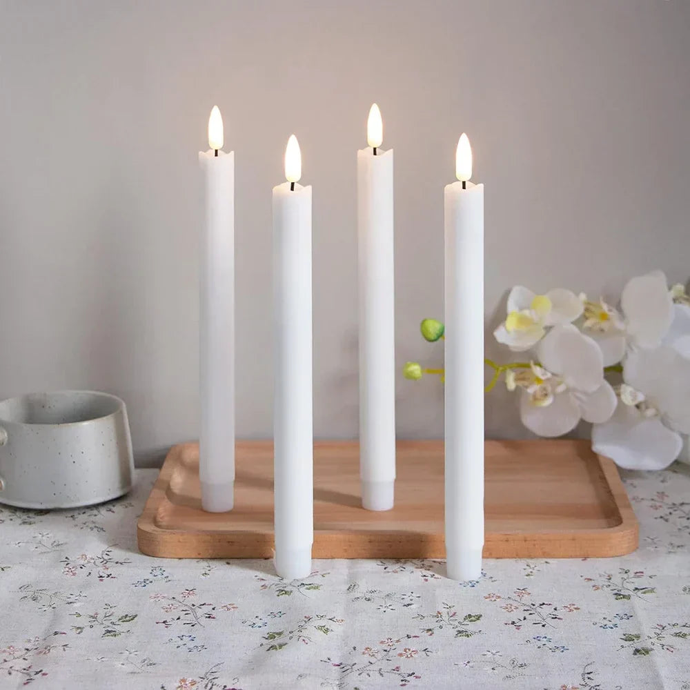 Candele LED senza fiamma | Effetto stoppino tremolante 3D
