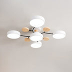 Lampada da soffitto LED scandinava dal design molecolare con luce d'ambiente moderna
